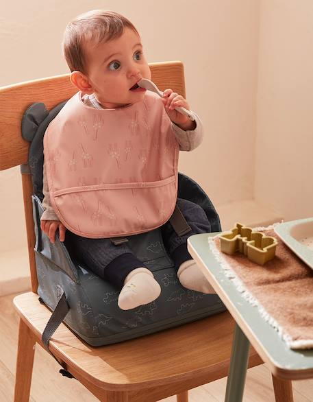 Réhausseur de chaise imperméable Beige+Blanc+Blanc imprimé+Bleu+Marron+Rose 20 - vertbaudet enfant 