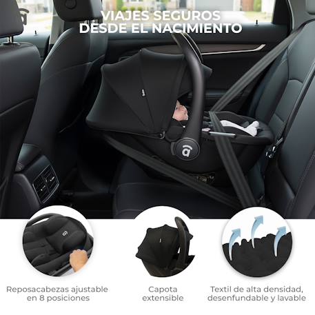 Siège auto mimmo taille i 40-87 cm Noir 3 - vertbaudet enfant 