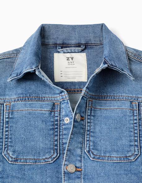 Veste en jean avec quatre poches Bleu 3 - vertbaudet enfant 