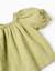 Blouse en coton avec broderie anglaise et manches ballon Vert clair 3 - vertbaudet enfant 