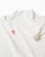 T-shirt en coton à manches longues et fleur en relief Blanc 3 - vertbaudet enfant 