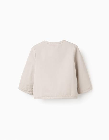 Veste matelassée réversible en coton Gris clair 4 - vertbaudet enfant 