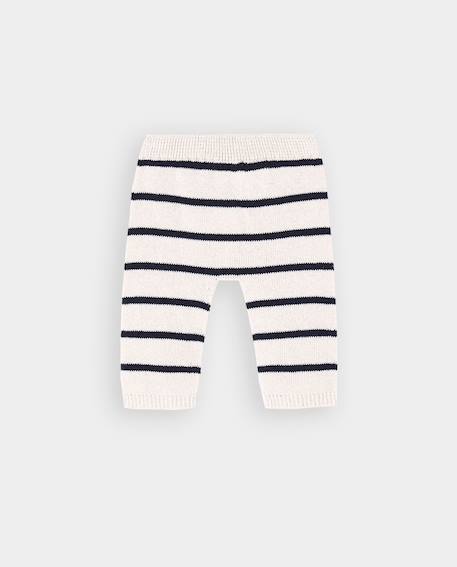 Pantalon à rayures pour bébé Blanc 2 - vertbaudet enfant 