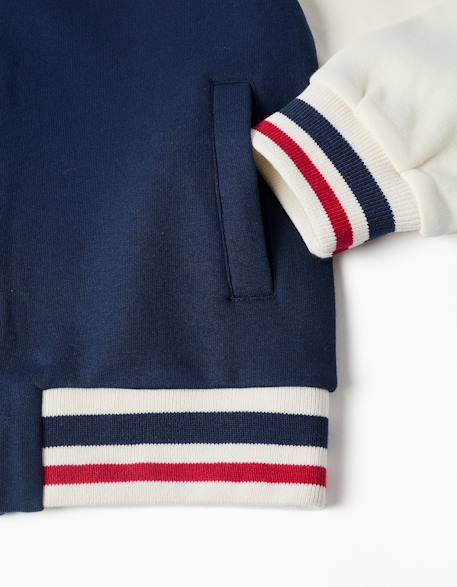 Blouson aviateur en coton peigné spider-man Bleu foncé 4 - vertbaudet enfant 