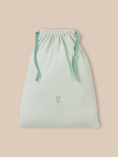 Pyjama en côtes  rayé Rayure amande 2 - vertbaudet enfant 