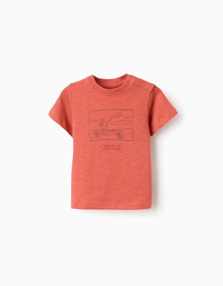 Bébé-T-shirt en coton avec imprimé work of art
