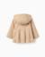 Parka à plis et capuche amovible Beige clair 3 - vertbaudet enfant 