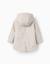 Parka en caoutchouc rembourrée à capuche Gris clair 2 - vertbaudet enfant 