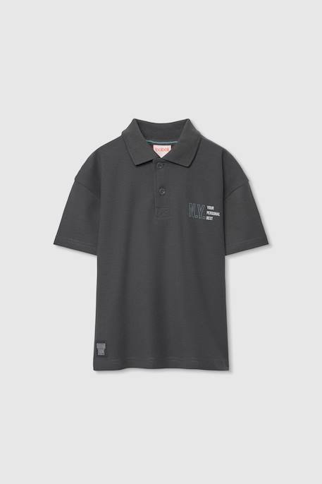 Polo enfant Gris 1 - vertbaudet enfant 