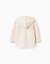 Chemise en lin à rayures et capuche Beige 2 - vertbaudet enfant 