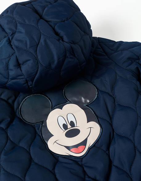 Doudoune avec doublure en polaire et mickey Bleu foncé 4 - vertbaudet enfant 