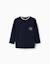 T-shirt en coton à manches longues et poche Bleu foncé 1 - vertbaudet enfant 