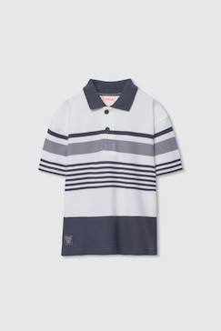 Garçon-T-shirt, polo, sous-pull-Polo enfant coton rayé