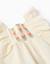 Blouse à manches volantées et broderie Beige 3 - vertbaudet enfant 