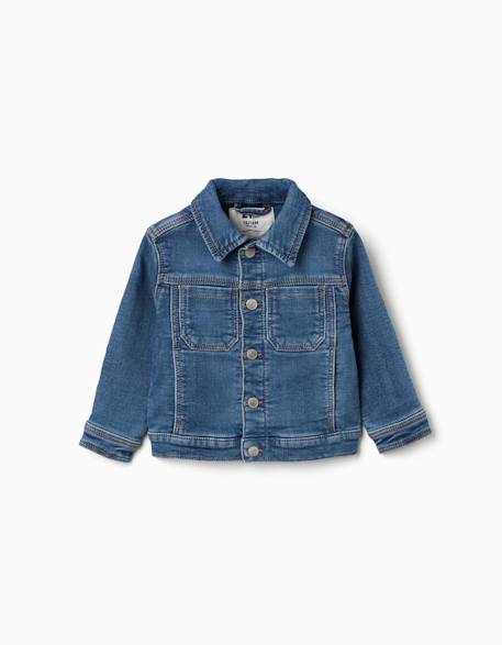 Veste en jean à quatre poches Bleu 1 - vertbaudet enfant 