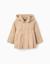 Parka à plis et capuche amovible Beige clair 1 - vertbaudet enfant 