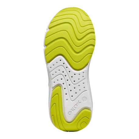 Baskets garçon en matière synthétique et textile Blanc 5 - vertbaudet enfant 