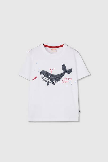 Fille-T-shirt, sous-pull-T-shirt enfant coton  baleine