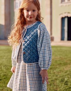 -Gilet matelassé en coton à motif floral