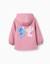 Parka en caoutchouc à capuche et imprimé stitch Rose foncé 1 - vertbaudet enfant 