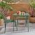 Salon de jardin enfant table et chaises métal anna - 2 places, 48x48cm Vert de gris 1 - vertbaudet enfant 