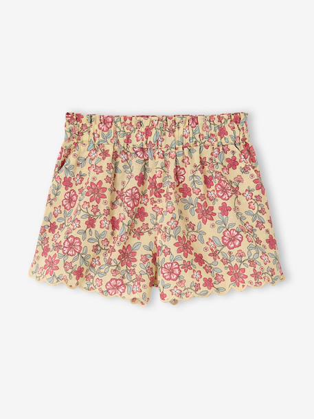 Short bébé fille jaune pâle 1 - vertbaudet enfant 