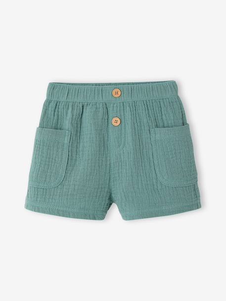 Ensemble chemise short bébé garçon vert émeraude 5 - vertbaudet enfant 