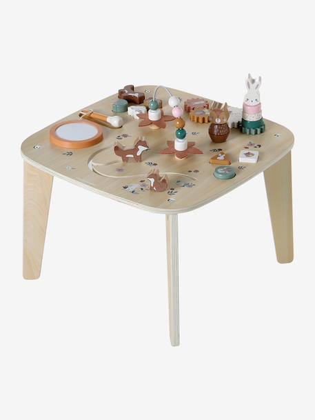 Table d'activités en bois FSC® Rétro Flower+Tanzanie 3 - vertbaudet enfant 