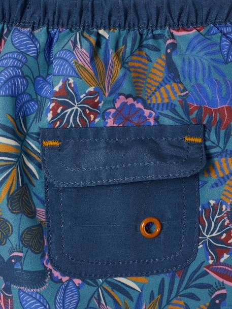 Short de bain bébé garçon capsule Liberty bleu 6 - vertbaudet enfant 