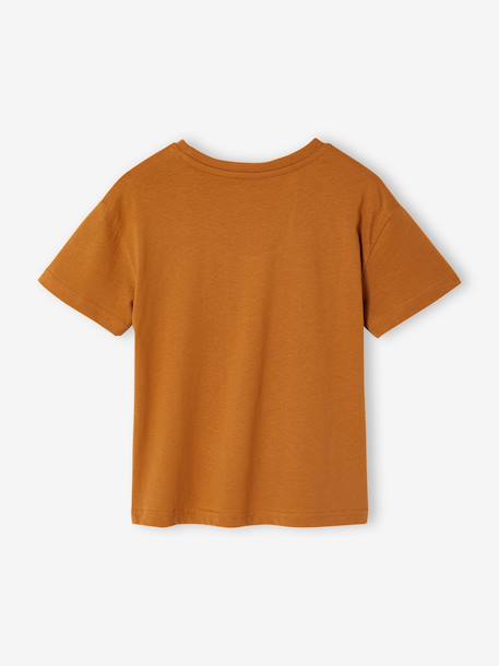 T-shirt manches courtes garçon bleu ciel+noix de pécan 6 - vertbaudet enfant 