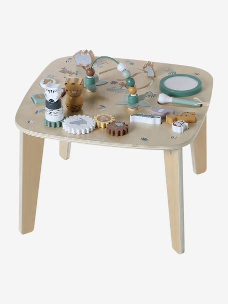 Table d'activités en bois FSC® Rétro Flower+Tanzanie 10 - vertbaudet enfant 