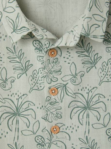 Ensemble chemise short bébé garçon vert sauge 6 - vertbaudet enfant 