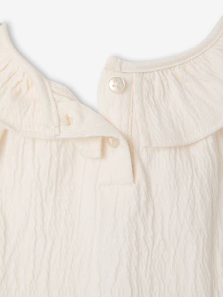 T-shirt sans manche bébé fille écru 3 - vertbaudet enfant 