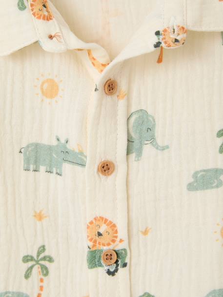 Ensemble chemise short bébé garçon vert émeraude 8 - vertbaudet enfant 