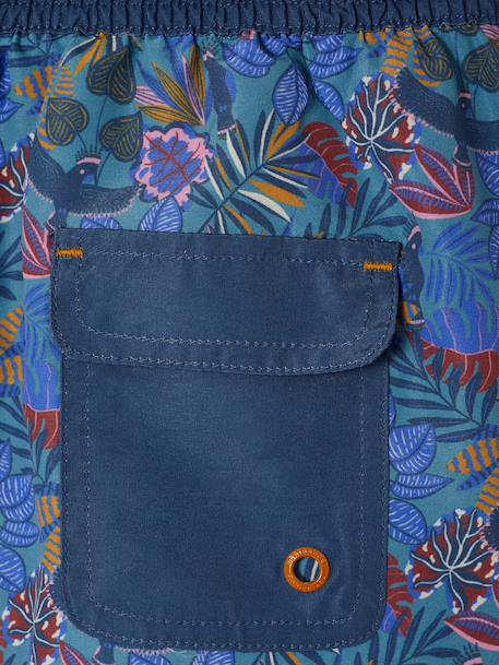 Short de bain garçon capsule Liberty bleu 4 - vertbaudet enfant 
