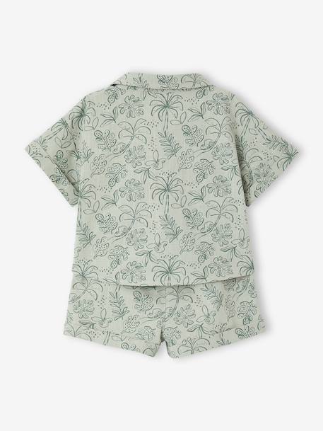 Ensemble chemise short bébé garçon vert sauge 5 - vertbaudet enfant 