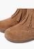Bottes fille franges broguing fermeture éclair Camel+Gris+Taupe 18 - vertbaudet enfant 