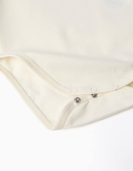 Babygrow à manches longues avec col en dentelle Blanc 4 - vertbaudet enfant 