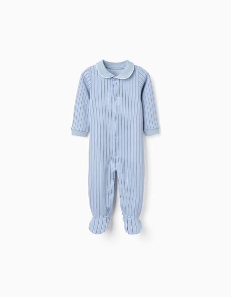 Bébé-Grenouillère en coton rayée