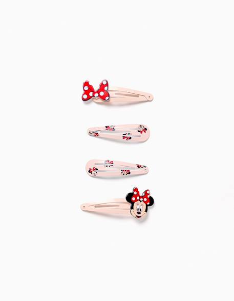 Bébé-Accessoires-Accessoires cheveux-Lot de 4 pinces à cheveux minnie