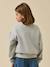 Sweat brodé  - collection junior Gris chine 4 - vertbaudet enfant 