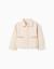 Veste en sergé avec broderie au point de croix Beige 1 - vertbaudet enfant 