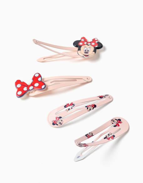 Lot de 4 pinces à cheveux minnie Rose clair 2 - vertbaudet enfant 