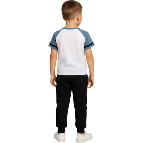 Pack 2 t-shirts et 1 pantalon jogging garçon à imprimé Blanc 4 - vertbaudet enfant 