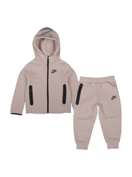 Ensemble deux pièces pour enfant sweat à capuche et pantalon confortable Rose pâle 2 - vertbaudet enfant 
