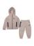 Ensemble deux pièces pour enfant sweat à capuche et pantalon confortable Rose pâle 2 - vertbaudet enfant 