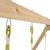 Aire de jeux toboggan et mur escalade gessette bois h210cm Marron - vert kaki 3 - vertbaudet enfant 