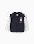 Blouson aviateur avec imprimé lion Bleu foncé 1 - vertbaudet enfant 