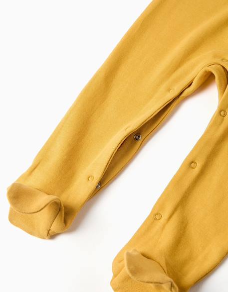 Grenouillère en coton à imprimé Jaune 4 - vertbaudet enfant 