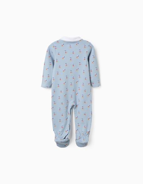 Combinaison en coton avec motif mickey Bleu clair 2 - vertbaudet enfant 